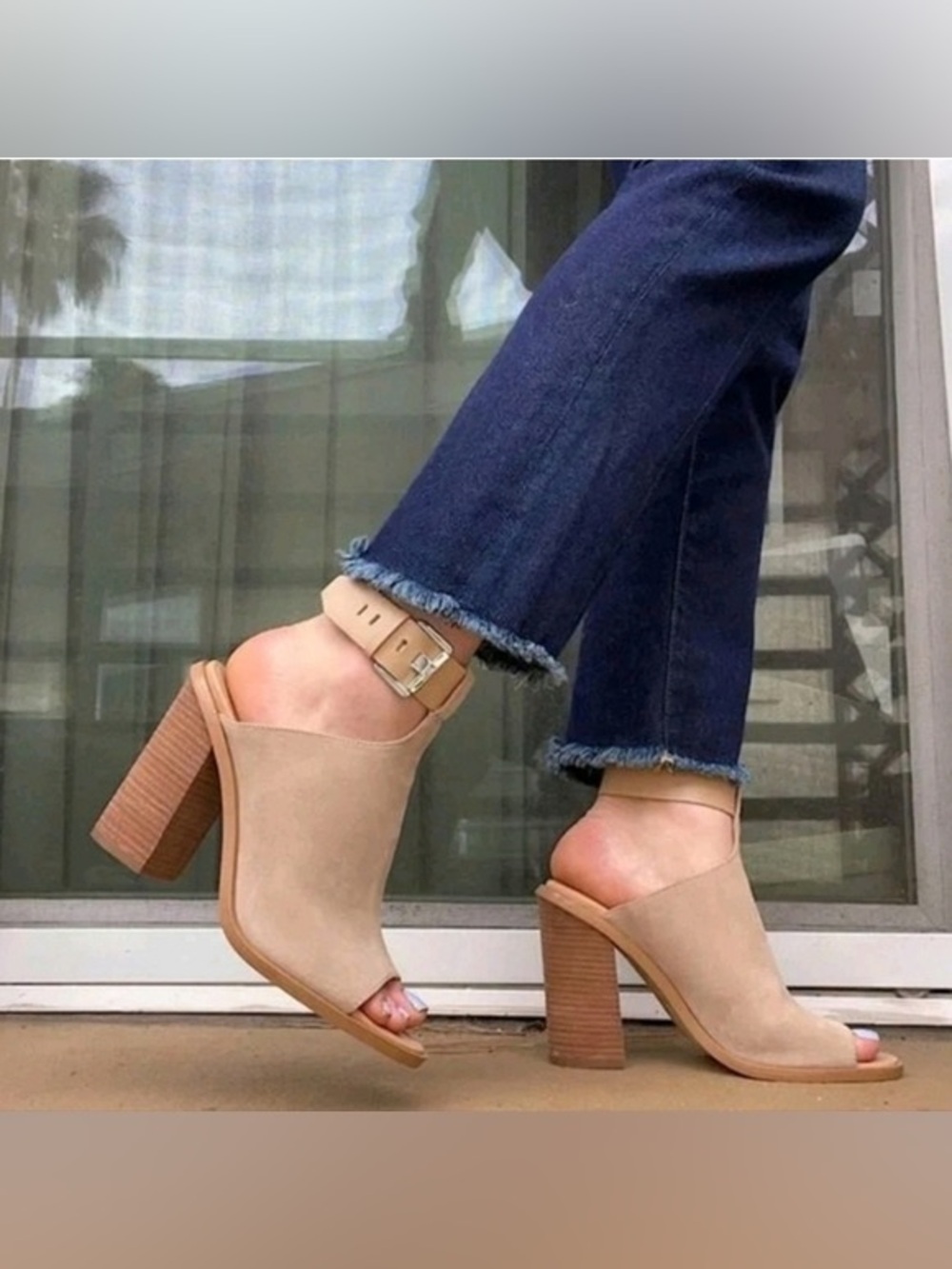 Marc Fisher Open Toe Block Heel